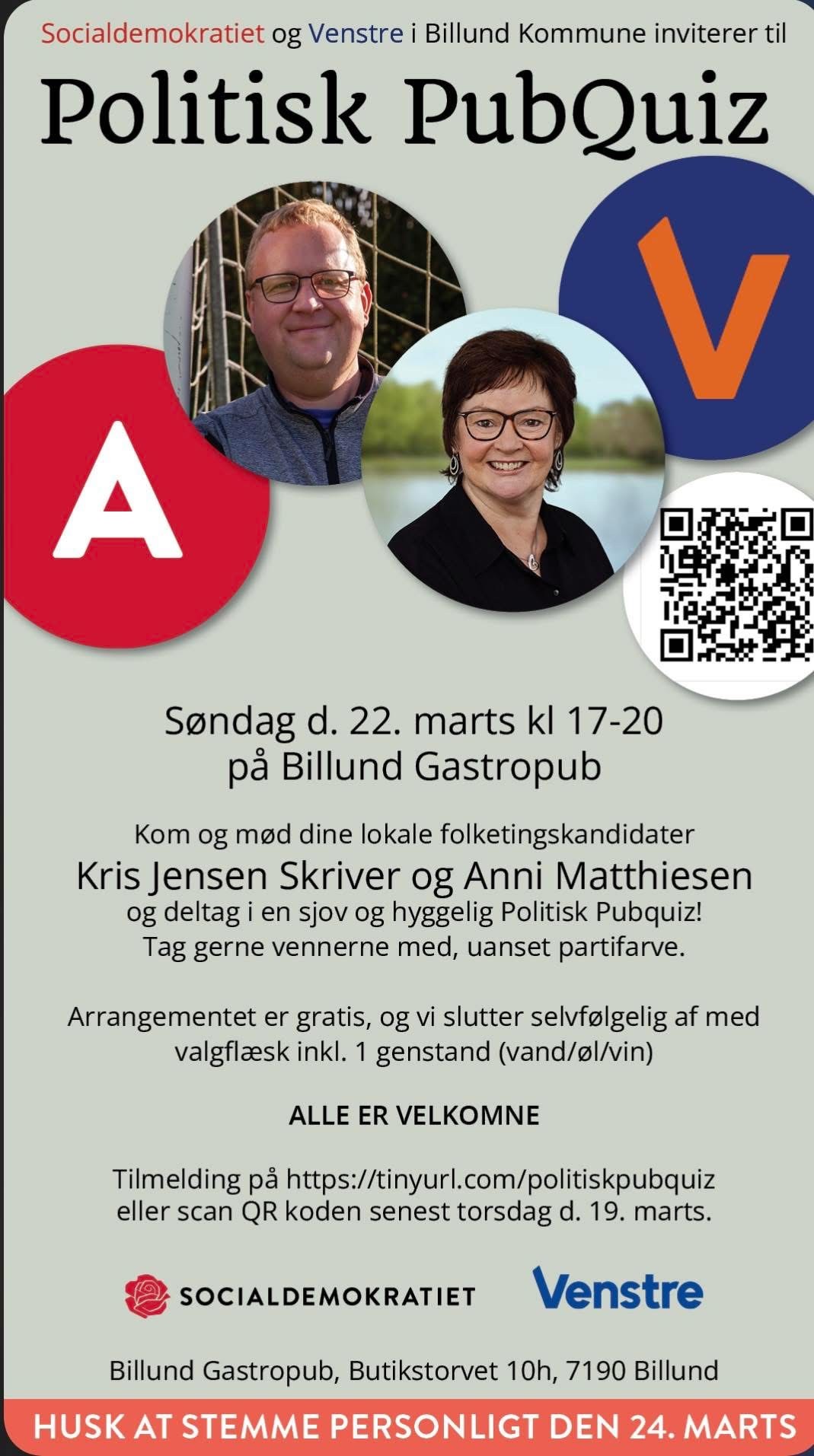 tilmeld dig til politisk pubquiz